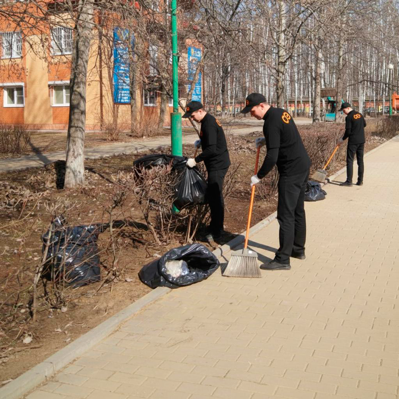 Уборка листьев в Пыталово